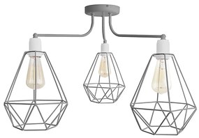 Csillár KARO 3xE27/15W/230V szürke