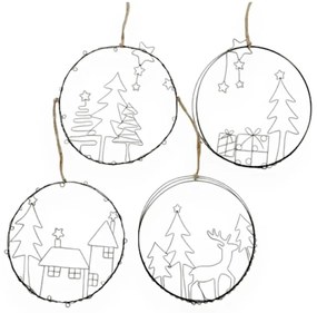 Gerda 4 db-os karácsonyi függődísz készlet - Boltze