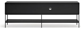 Fekete TV-állvány 220x74x45 cm Platt – Teulat