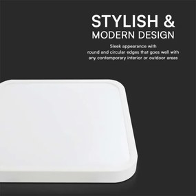 LED fürdőszobai mennyezeti lámpa LED/18W/230V IP44 3000K 25x25 cm fehér