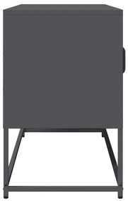 antracit hidegen hengerelt acél TV-szekrény 100,5x39x60,5 cm