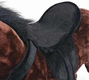 sötétbarna álló ló plüssjáték XXL