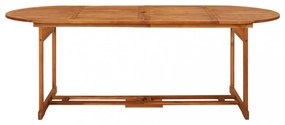 11 részes tömör akácfa kerti étkezőgarnitúra 220x90x75 cm