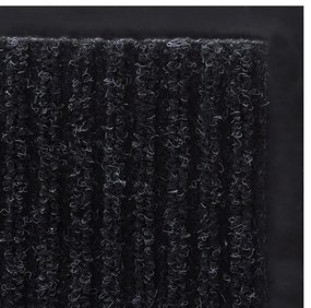 fekete PVC lábtörlő 90 x 150 cm