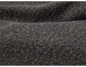 Sötétszürke kárpitozott ágyneműtartós franciaágy ágyráccsal 180x200 cm Simon – Micadoni