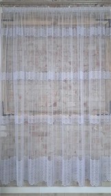 Függöny „Új hullámok” háló fehér 280CM-méter