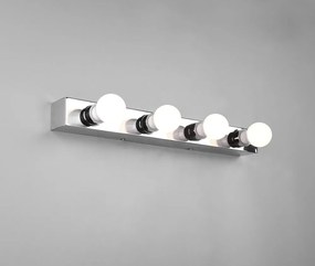 Fényes ezüstszínű fali lámpa Theatro – Trio