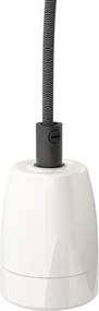 RENDL FABIO függesztő készlet fekete/fehér porcelán 230V LED E27 15W