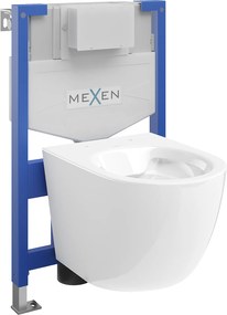 Mexen Fenix XS-F, rejtett modul és fali WC Lena, fehér, 6803322XX00
