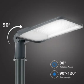 Brilagi-LED kültéri lámpa oszloppal és csuklóval, 4 m URBANLIGHT LED/200W/230V antracit IP65
