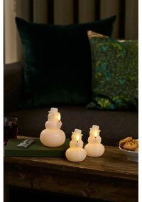 Fehér karácsonyi fénydekoráció ø 9 cm Eva – Sirius