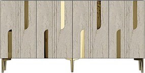 Nota 150 - Anthracite, Travertine, Gold