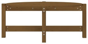 Mézbarna tömör fenyőfa dohányzóasztal 87 x 48 x 35 cm