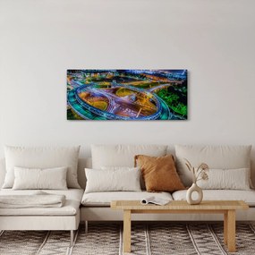 Kép - éjszakai panoráma (120x50 cm)