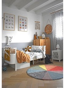 Mosható kézi szövésű gyapjú gyerek szőnyeg ø120 cm Pie Chart – Lorena Canals