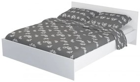 Pietro II NEW Kétszemélyes ágykeret 160x200, ágyráccsal Fehér