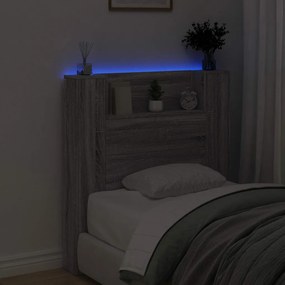 Fejtámla polcokkal Szürke Sonoma 100 x 16,5 x 103,5 cm Faanyag