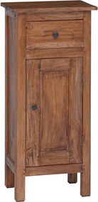 vidaXL Növényállvány fiókkal ajtóval Barna 36 x 25 x 80 cm Mahagóni fa