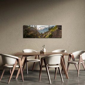Kép - Olimpusi hegy (órával) (90x30 cm)