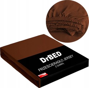 Gumis lepedő 220x200 Jersey Pamut Elasztikus Barna Lengyel