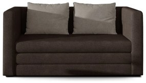 Barna zsenília kinyitható kanapé 132 cm Neva – ELTAP