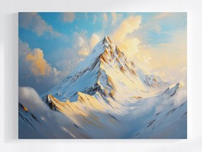 Vászonkép Canvas Tájkép Magas Hegyek Csúcsok Tél Hó Fagy 100x75