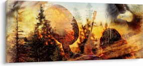 Kép - Sámán motívum (120x50 cm)