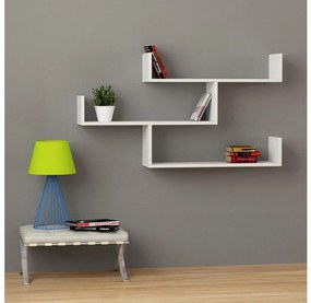 Fali polc TIBET 66,5x119 cm fehér