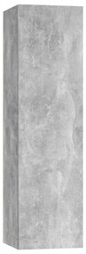 betonszürke szerelt fa TV-szekrény 30,5 x 30 x 110 cm