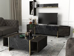 Dohányzóasztal Veyron - Black, Gold