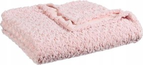 Ágytakaró Kétoldalas Szőrmés Rózsaszín 180x230
