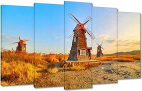 Festmények 100x60 Fa szélmalom