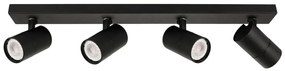 ITALUX SPL-2813-4B-BL - Spotlámpa LACONI 4xGU10/35W/230V fekete