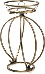 Virella fém arany virágágyás 38x54 cm szabadon álló loft virágtartó állvány