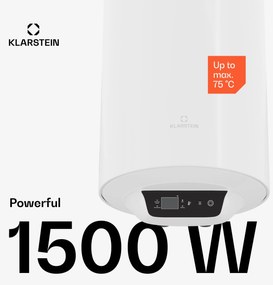 ENDURAHEAT SMART 50, meleg víz tároló, 50 liter, 75°C. 1500 W, 3 méretben fehér