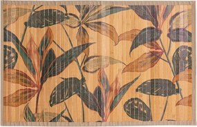 Fürdőszobaszőnyeg 50x80 cm Padlószőnyeg fürdőszobába Boho Növénymintás