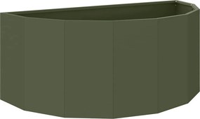 vidaXL Növénytartó Olajzöld 90 x 45 x 35 cm Acél