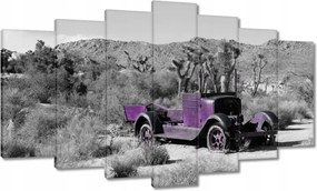 Vászonkép 140x80 Lila autó Lövöldözés