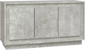 vidaXL betonszürke szerelt fa tálalószekrény 102 x 35 x 55 cm