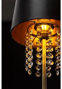 Lámpa Asztali lámpatest NESTO 3 , 6090, AC220-240V, 50/60Hz, 1*E27, max.40W, átmérő 20 cm, fekete/arany