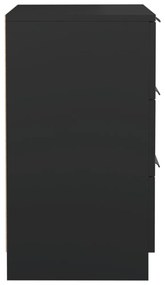 fekete éjjeliszekrény 40 x 36 x 65 cm