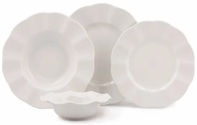 24 részes fehér porcelán étkészlet