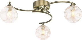 Dar Lighting modern mennyezeti lámpa nakita antik sárgaréz borostyán darnak5375-27