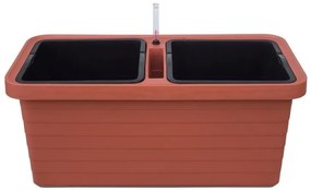 Berberis DUO Önöntöző virágláda, terrakotta