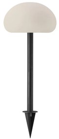 NORDLUX Sponge-Spike kültéri leszúrható lámpa, elemes, fekete, 2700K melegfehér, beépített LED, 4,8, 300 lm, 20cm átmérő, 2018128003