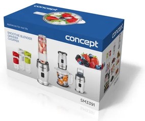 Concept SM3391 - Smoothie turmixgép kiegészítőkkel 700W/230V fehér