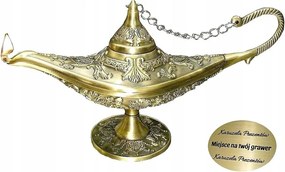 Arany Lámpa Alladin Szájkosár Klasszikus Olaj Gravírozás Opció 3 Kívánság