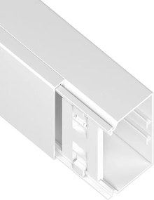 Villanyszerelési vályú Fehér 110x60 két kivezetéssel 2m-es válaszfalhoz