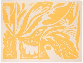 Sárga takaró 165x200 cm Lino – noo.ma