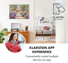 Klarstein Wonderwall Air Art Smart, infravörös hősugárzó, 80 x 60 cm, 500 W, kerti út
